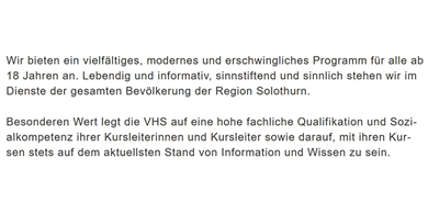 Kurse Schulungen für  Broc - Morlon, Châtel-sur-Montsalvens und Botterens